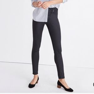 Madewell 9" High-Rise Skinny Jeans: Coated Edition